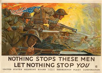 VARIOUS ARTISTS. [WORLD WAR I.] Group of 4 posters. Sizes vary.